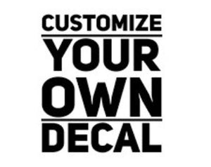 Create your own Black Custom Waterslide Headstock Decals for Guitar and Bass